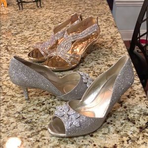 Fancy peep toe high heals